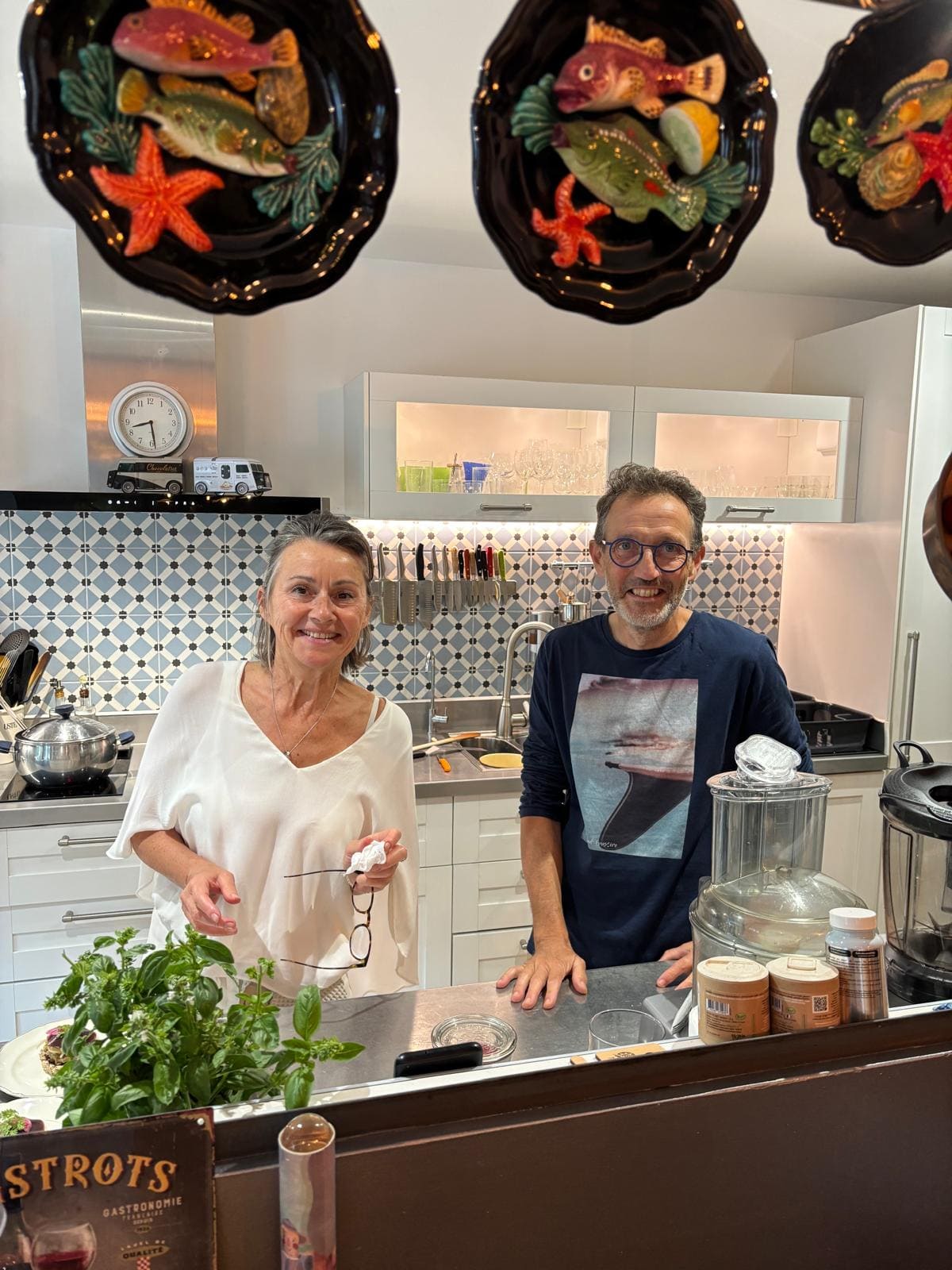 Pierre et Carole en cuisine